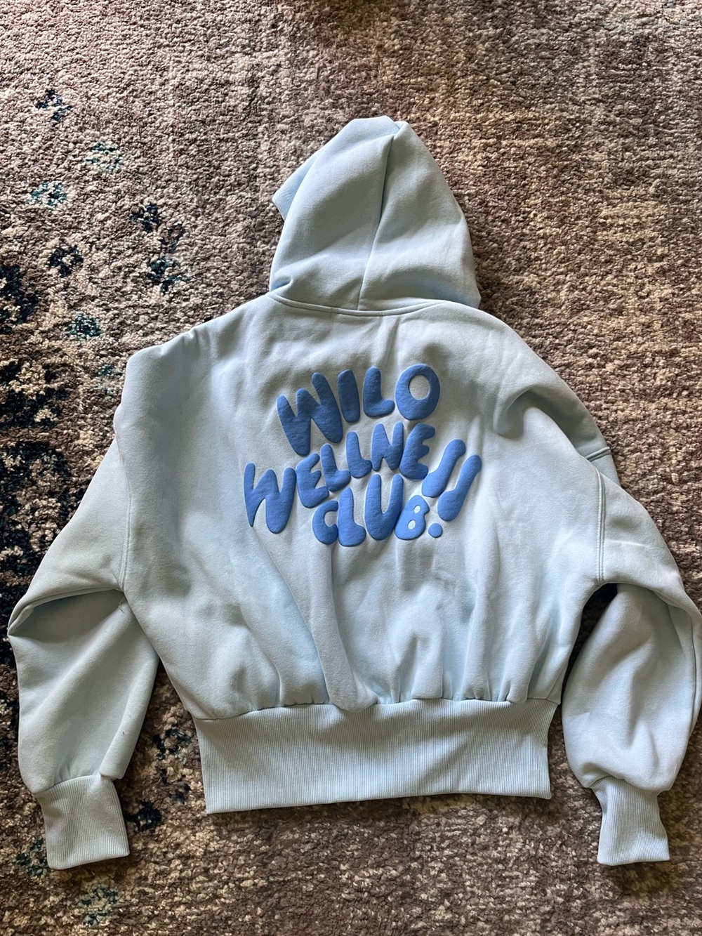 Wilo the Label ‘Wilo Wellness Club’ cropped hoodie, size S NWT - Picture 3 of 4
